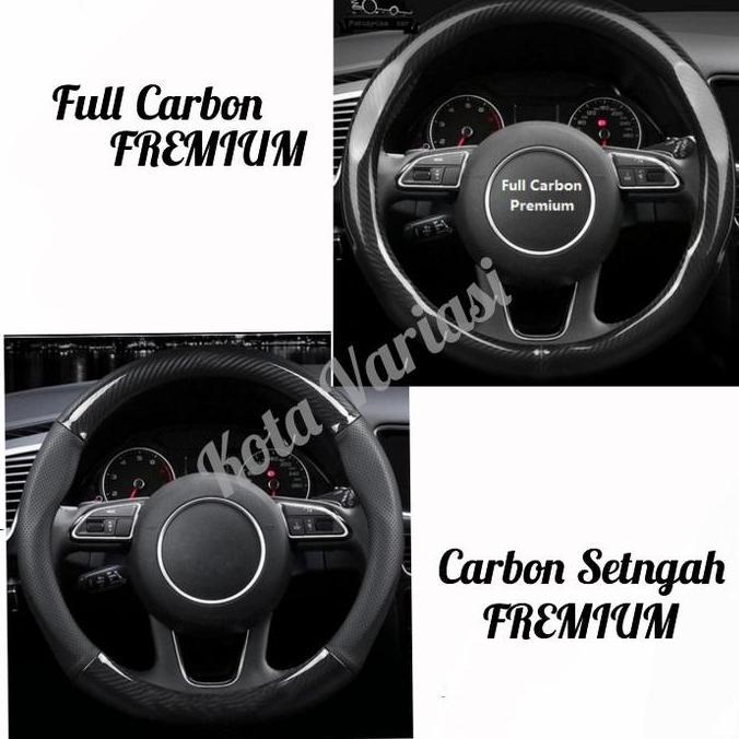 Sarung stir mobil AVANZA XENIA VELOZ 2021 Sarung Stir Carbon Premium