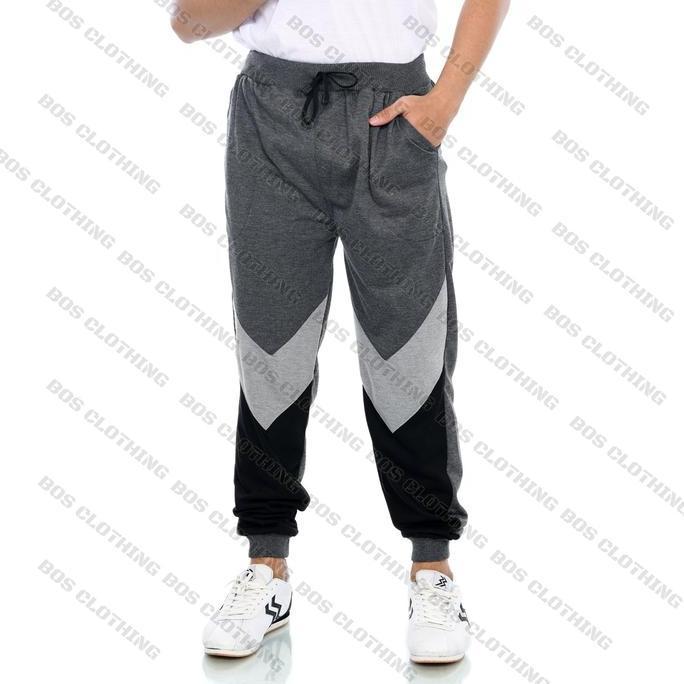 Calca- Celana Jogger Kombinasi Katun Babby Tery Joger Pria Nita