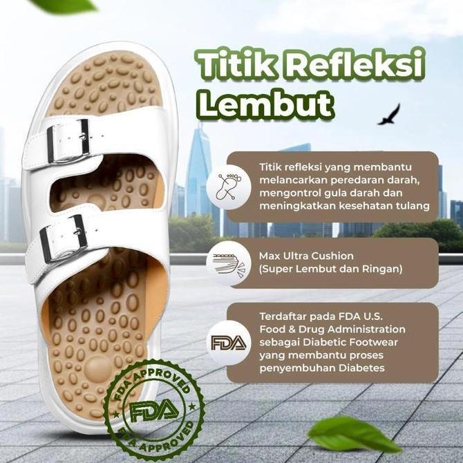 Snandal K-Walk Series Sandal Kesehatan Sandal Refleksi Sendal Akupuntur Sandal Jaco Kwalk K-Walk Ene