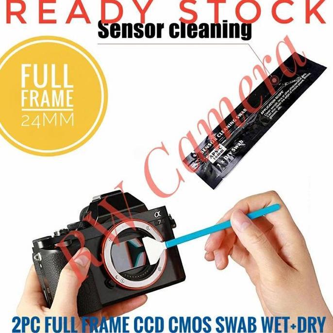 frogstoop_ - ccd full frame swab dry + wet kuas pembersih sensor kamera 24mm a7 cleaning cleaner nik