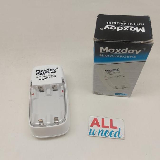 CHARGER MAXDAY MD820B - CAS BATRE AA DAN AAA - BATTERY CHARGER PROMO