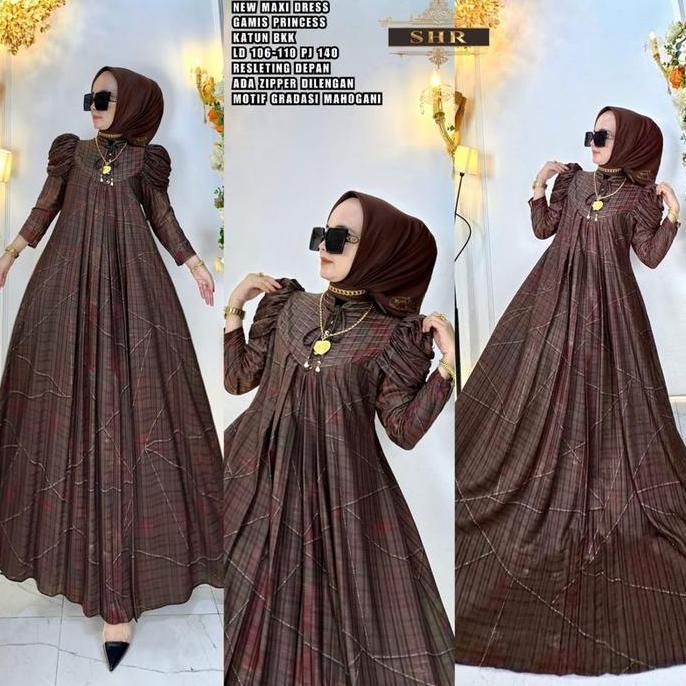 NEW SHR MAXI DRESS PRINCES KATUN BKK ORI SHR 100%