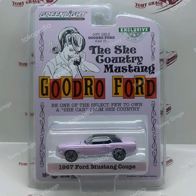 Greenlight The She Country Mustang 1967 Ford Mustang Coupe Pink