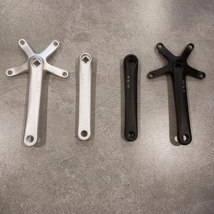 Promo Crank Arm Folding Bike Bcd 130 Kreuz Bromptonn 3 Sixty Silver Black Terbaru 