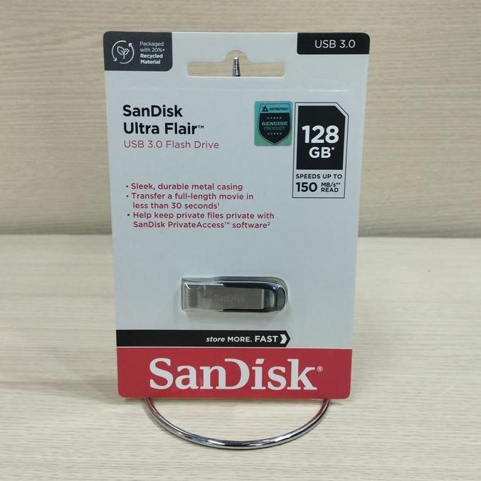 Flashdisk Sandisk Ultra Flair 128gb 150MBps USB 3.0