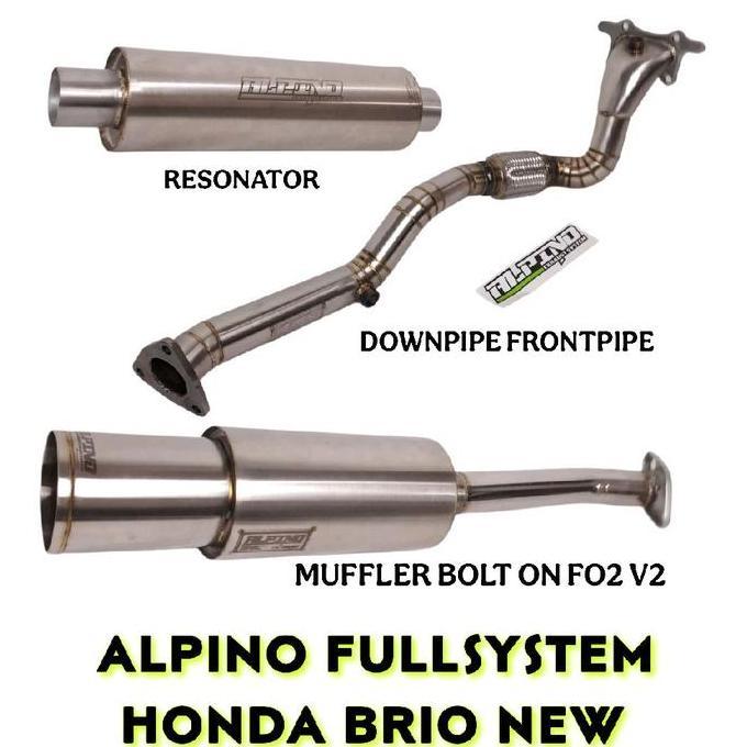 Murah Full System Alpino Fo2 V2 Pnp Brio New Dpfp Resonator Muffler Exhaust