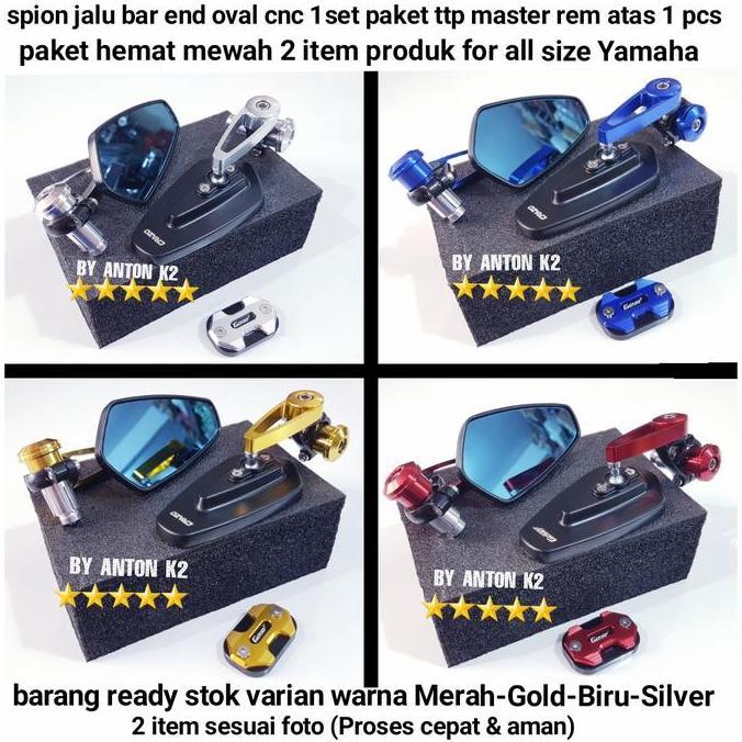 Promo SPION JALU OVAL/BAR END VARIASI MOTOR X RIDE/MIO FINO/JUPITER MX NEW Diskon