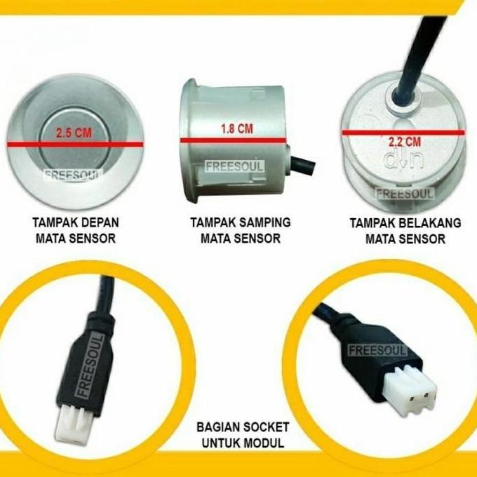 Promo SENSOR PARKIR MUNDUR 4 MATA BUNYI MOBIL SUZUKI SPLASH SWIFT SCROSS XL7 Diskon