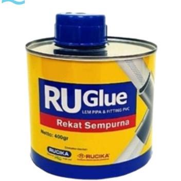 Rucika Lem Ruglue / Lem Pipa Pvc 400Gr Kaleng Besar