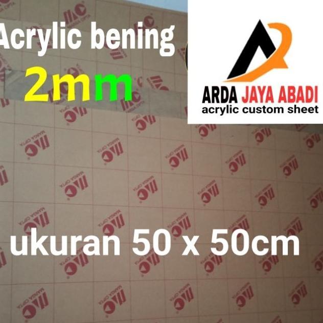 Akrilik 2Mm Bening  50 X 50 Akrilik Lembaran  Murah Mika Lembaran Acrylic Clear Marga Cipta Akrilik 
