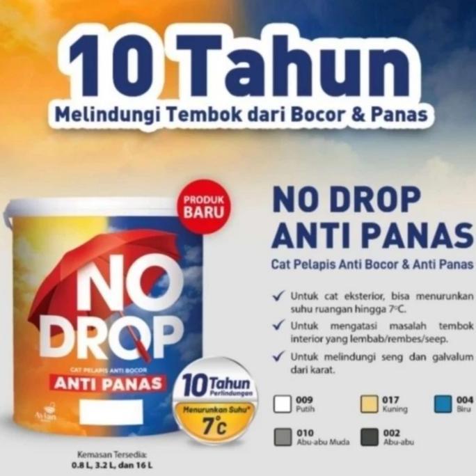 No Drop/Cat Pelapis Anti Bocor & Anti Panas Putih @ 16ltr/20 kg