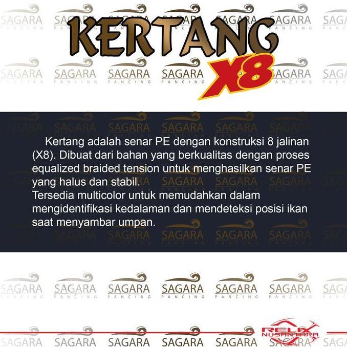 Pesce- Senar Pe Kertang X8 200 Meter | 300 Meter | 400 Meter | 500 Meter Multi Color Pe Relix Nusant