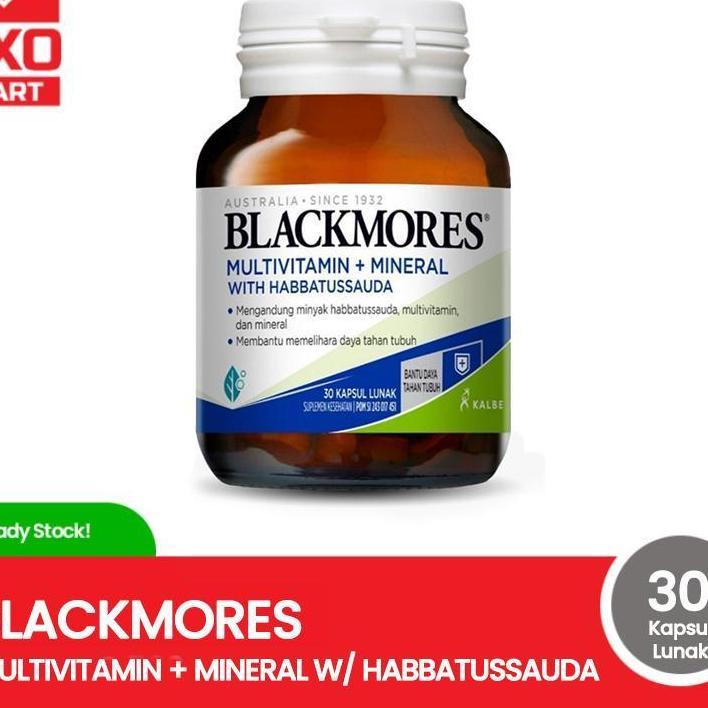 Blackmores Multivitamin Miineral + Habbatussauda 30 Kapsul Lunak