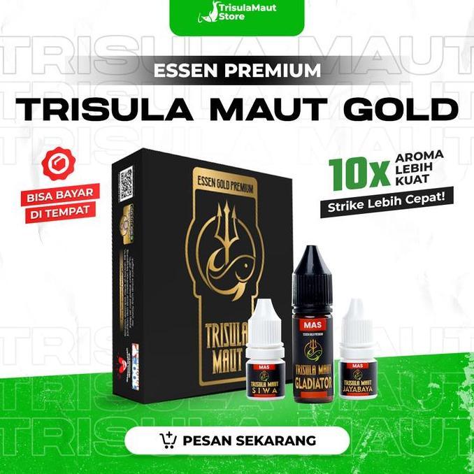 Pesce- Essen Trisula Maut Gold | Mancing Essen Untuk Ikan Mas Lele Patin Bandeng Bal Laut Nila Panci