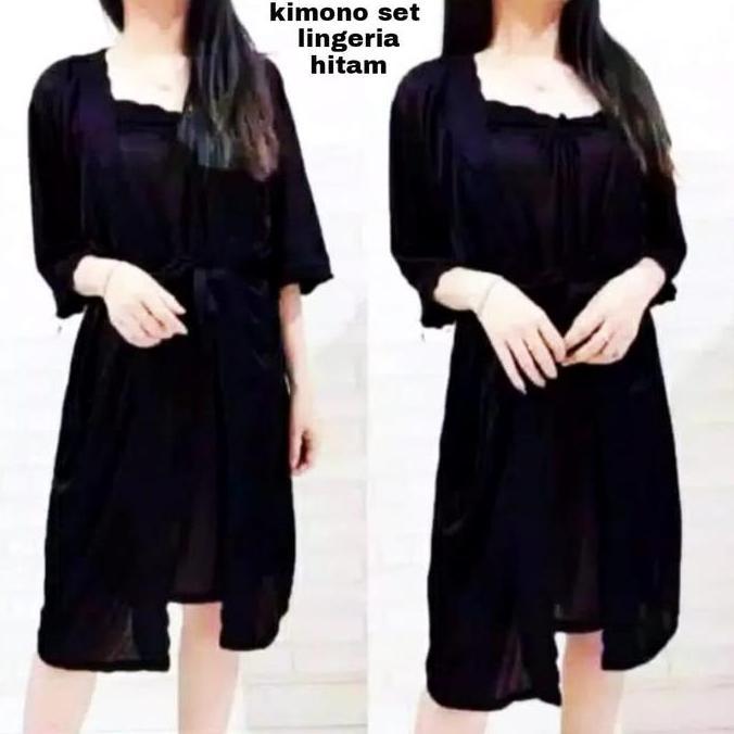 Vestito- Baju Tidur Tricort , Baju Dress Sexy , Nyaman Dunakan . Baju Tidur 2 In 1 . Piyama Tidur . 