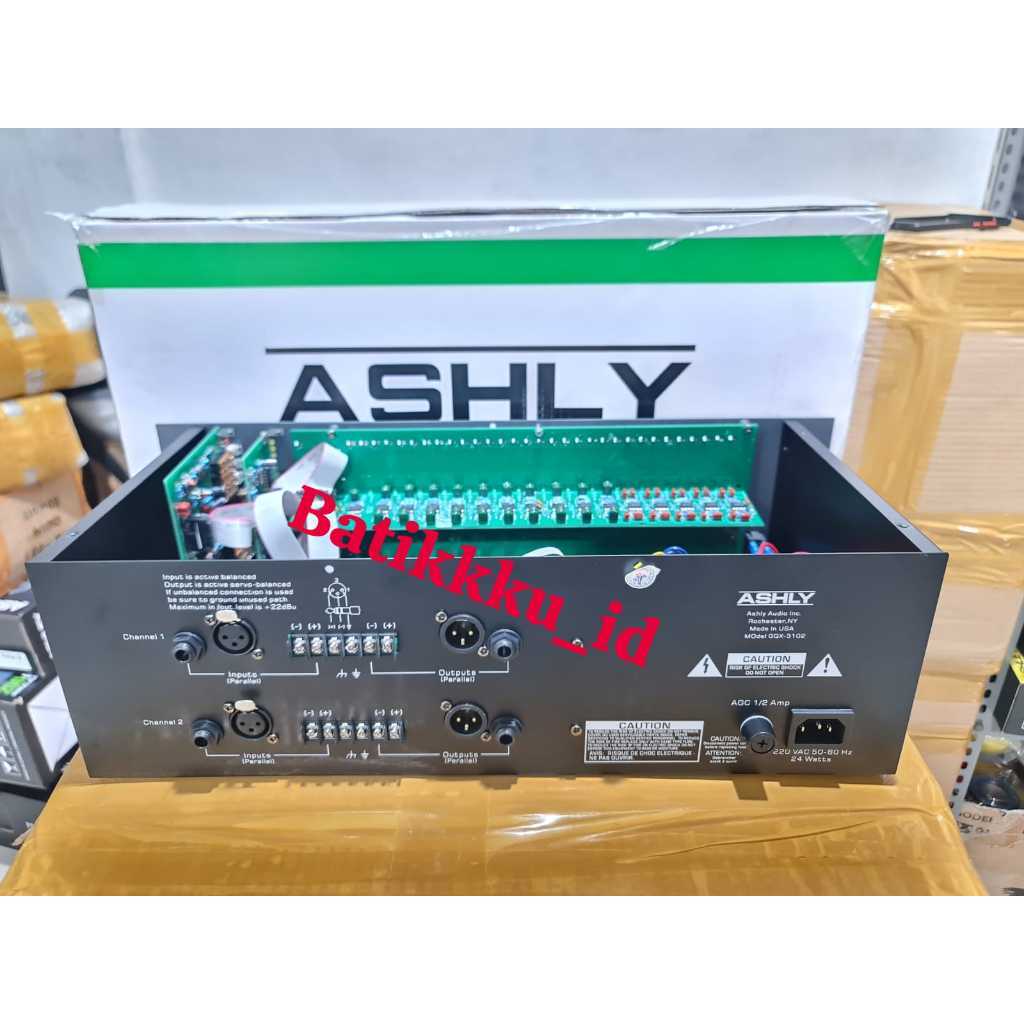 Equalizer Ashly Gqx 3102 Makro Gqx3102 Ic Full Makro 2 X 31 Ch 3U Graphic Equalizer