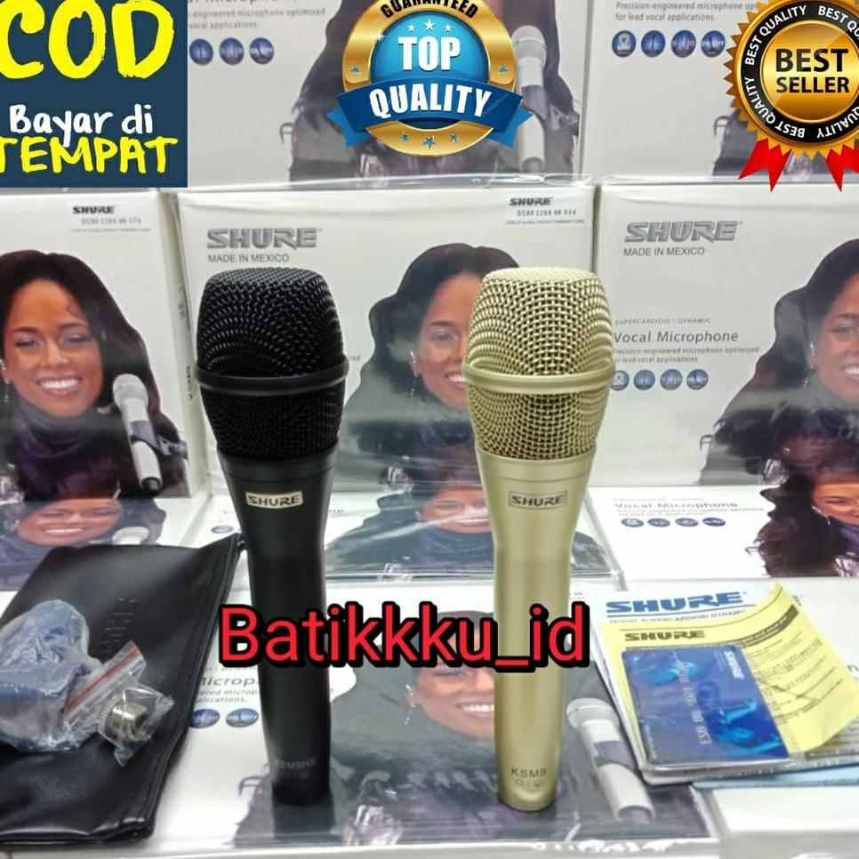 Mic Kabel Shure Ksm 9 Ksm9 Semi Original Free Holder Mic