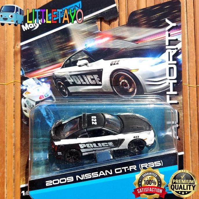 MAISTO DESIGN 2009 NISSAN GT-R R35 POLICE SKYLINE R32 R33 MOBIL POLISI New