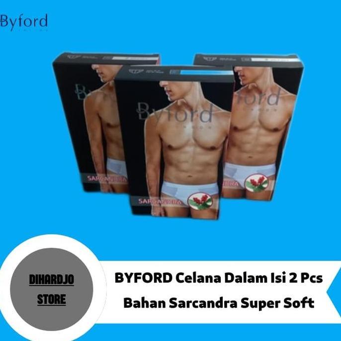 Sale Byford Celana Dalam Brief Bahan Sarcandra Isi 2 Pcs Anti Bakteria
