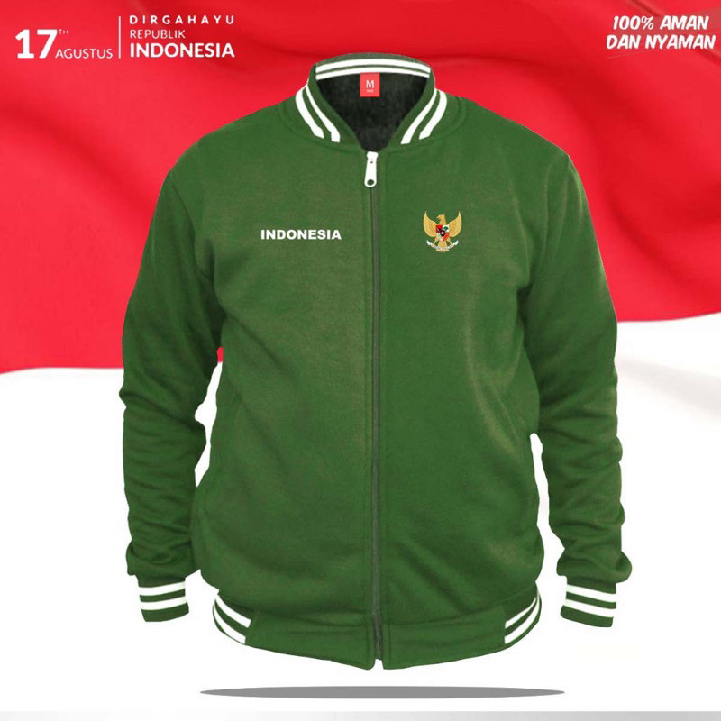 Jaket Varsity Timnas Indonesia / Jaket Club Bola Terbaru / Jaket Garuda Indonesia