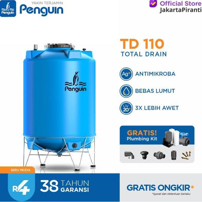 Toren Air Penguin TD110 Tangki Air Plastik 1050 L Tandon Air TD 110