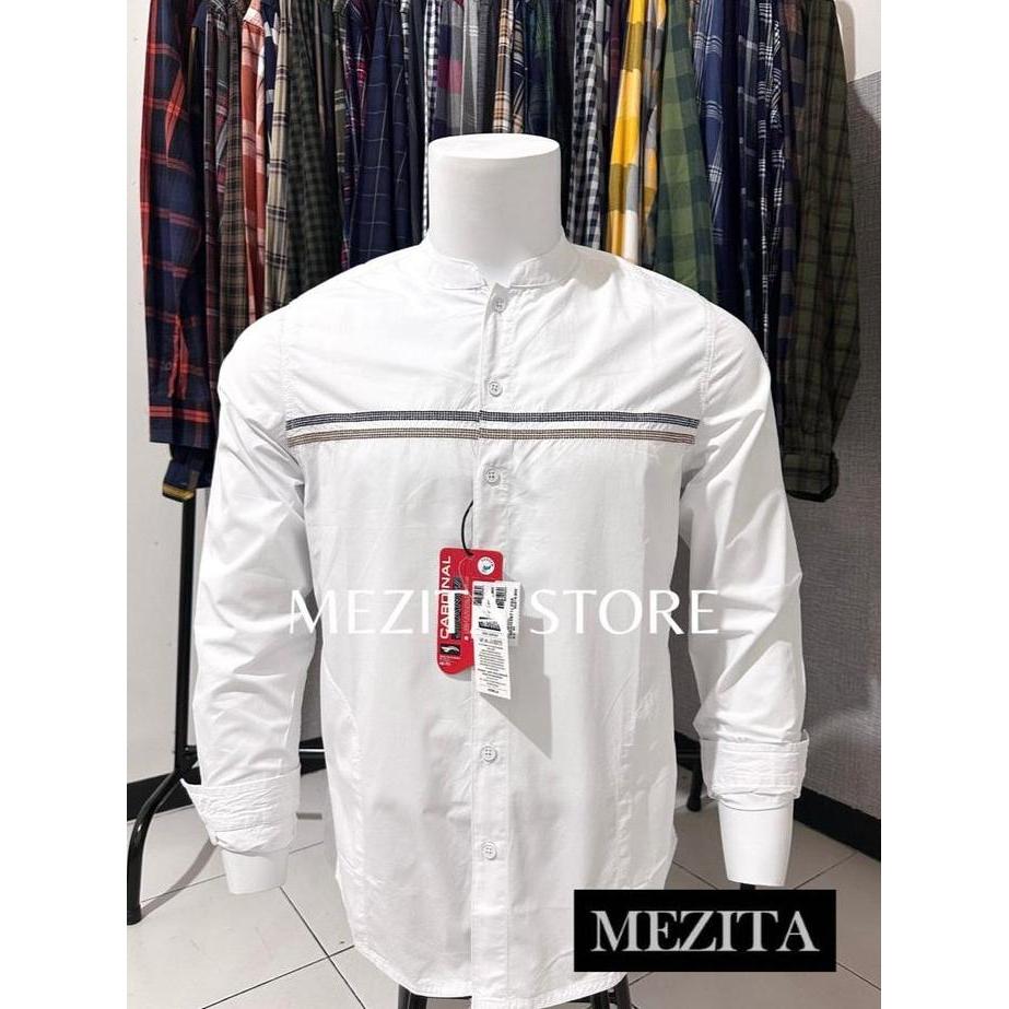 Kemeja Koko Slimfit Pria Cardinal Warna Putih