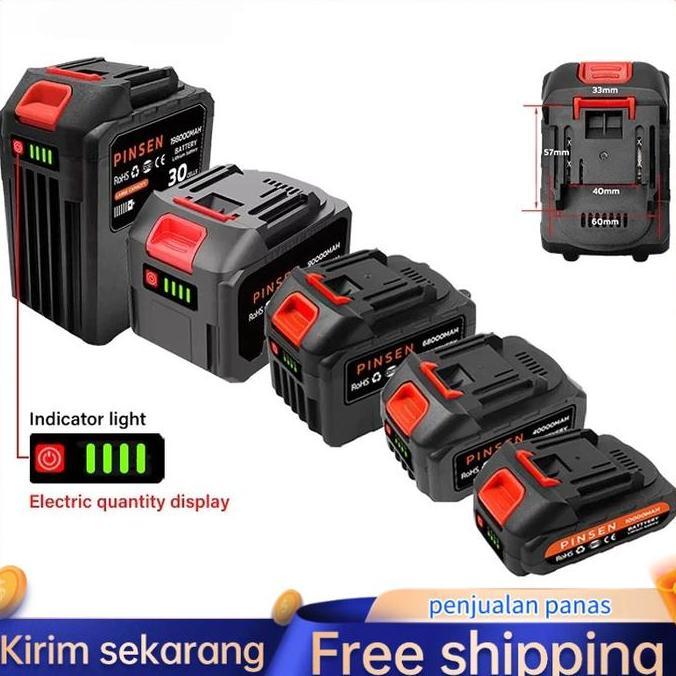 Mt-21V 5/10/20Sel 40000Mah Bor Baterai Makita For Lithium Tools Batre Impact Baterai Battery