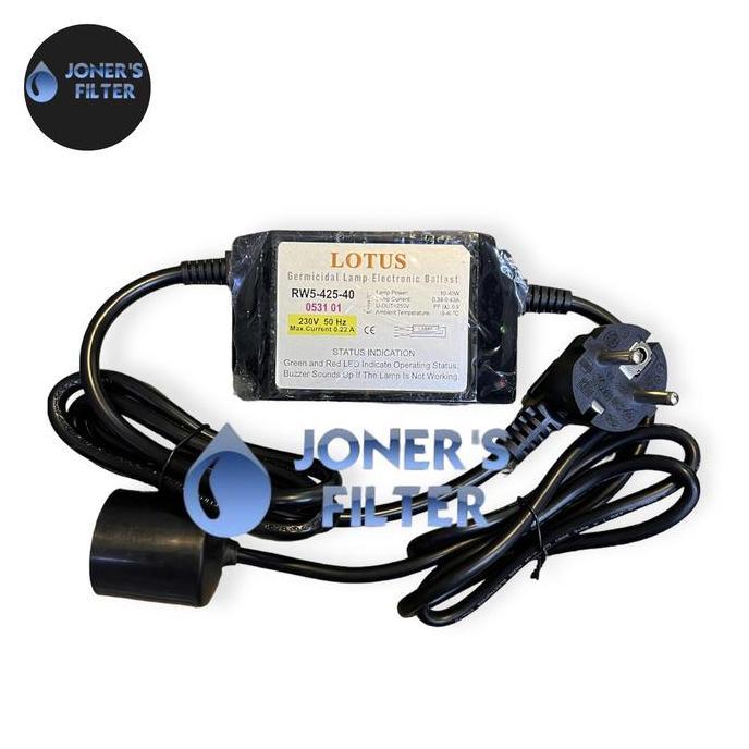 Ballast Adaptor Lampu Uv Lotus Kaki 4 10- 40 Watt Diskon