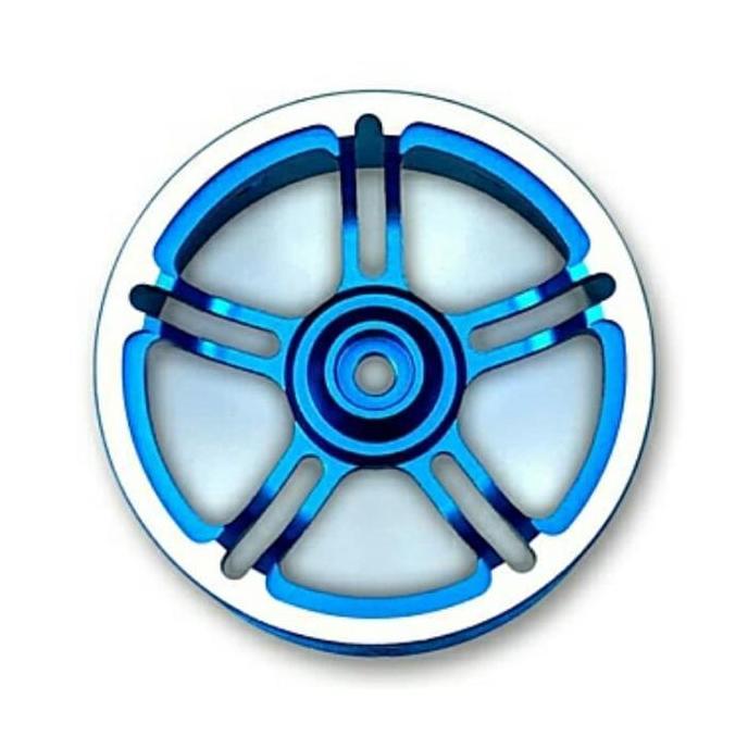 Sanwa 191A04611A M17 Alum Steering Wheel Blue