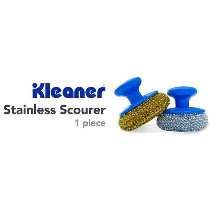 Kleaner Spon / Spons / Sabut Stainless Cuci Piring Dengan Gagang