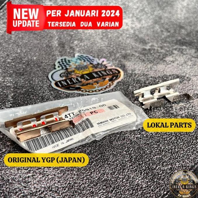 PLAT BESI DUDUKAN KAMPAS REM RX KING RXK F1ZR SCORPIO JUPITER-Z VEGA-R NOUVO ORIGINAL 4TT-25919-00 B