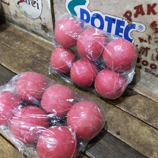Bola Kasti Jadul Merah Atau Bola Gebok Premium Per Bungkus Isi 6 Buah Terlaris