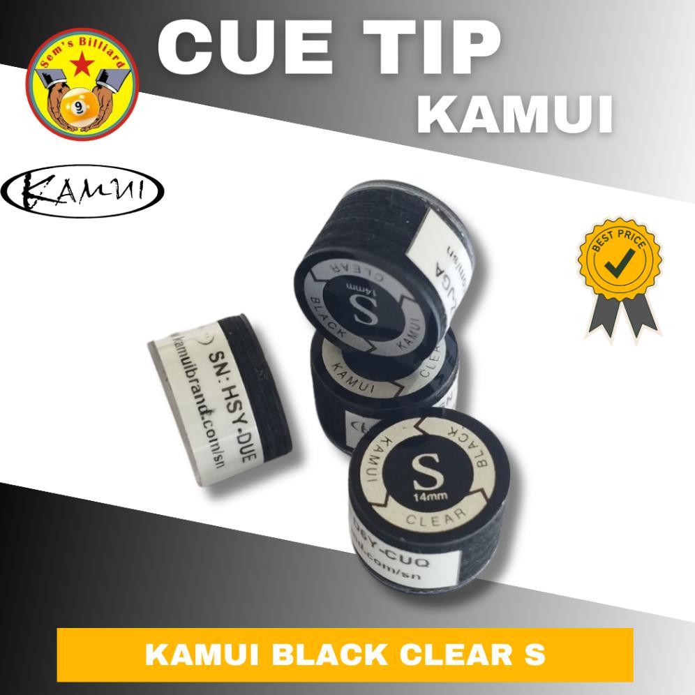 Tip Stick Billiard Kamui Black Clear S - Tip Kamui Soft - Tip Stick Billiard billiard