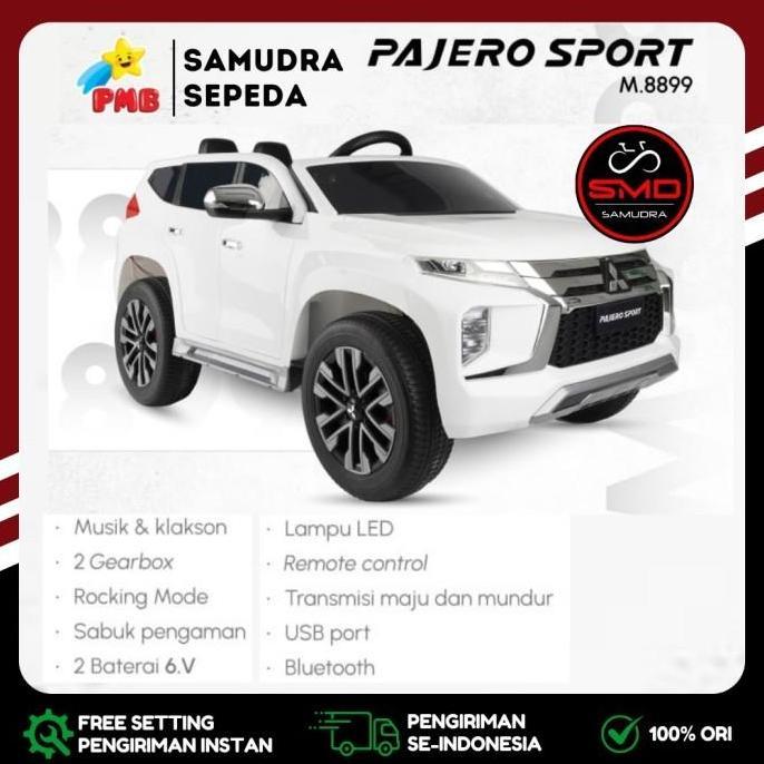 Mobil Aki Mainan Anak Cas Remote PMB 8899 Pajero 12V Murah BDG
