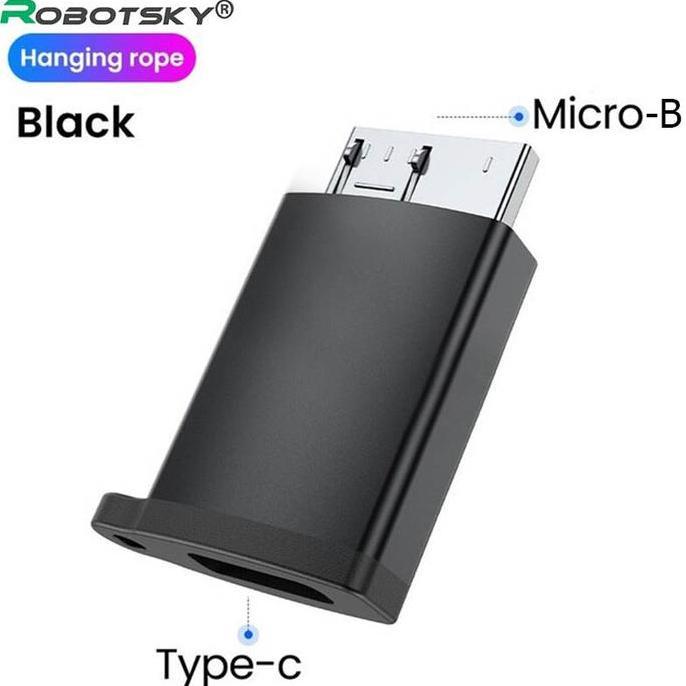 Robotsky Type-C Female to USB 3.0 Micro-B Male Adapter - Converter Kabel Cable USB-C Hardisk Harddis