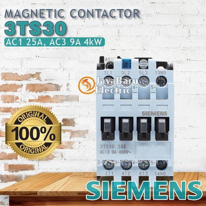 Kontaktor Contactor Siemens 3Ts30 3Ts3010 3Ts3001 24V 48V 110V 220V 380V Terbaik