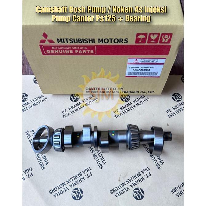 Camshaft Bosh Pump Canter Ps 125 Noken As Injeksi Pump Canter Ps 125 + Bearing