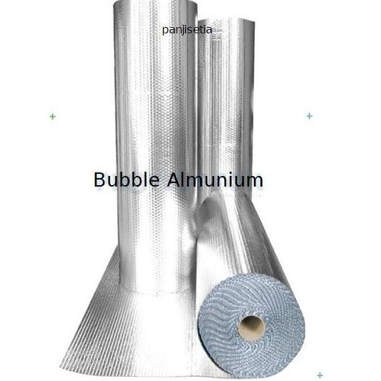 Sutoreji- Almunium Bubble Foil Peredam Panas Aluminium Insulasi Atap 1 Roll