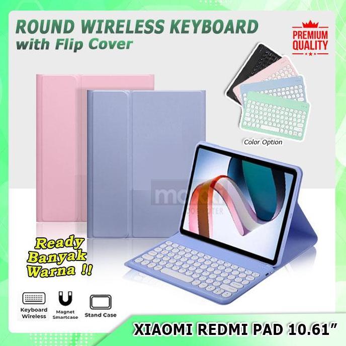 TERBARU - Xiaomi Redmi Pad 10.6 Tablet 2022 Wireless Keyboard Case Casing Cover