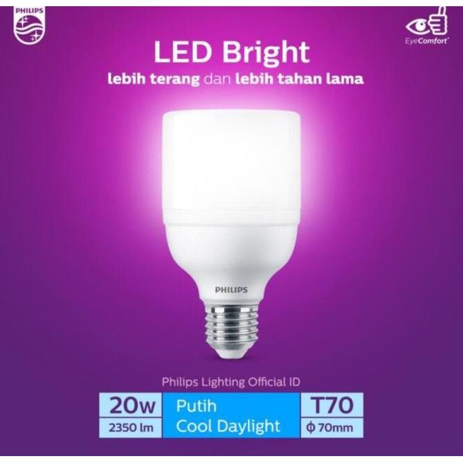 BEBAS ONGKIR - Lampu bohlam LED bright philips 20watt. Bohlam LED bright philis 20w