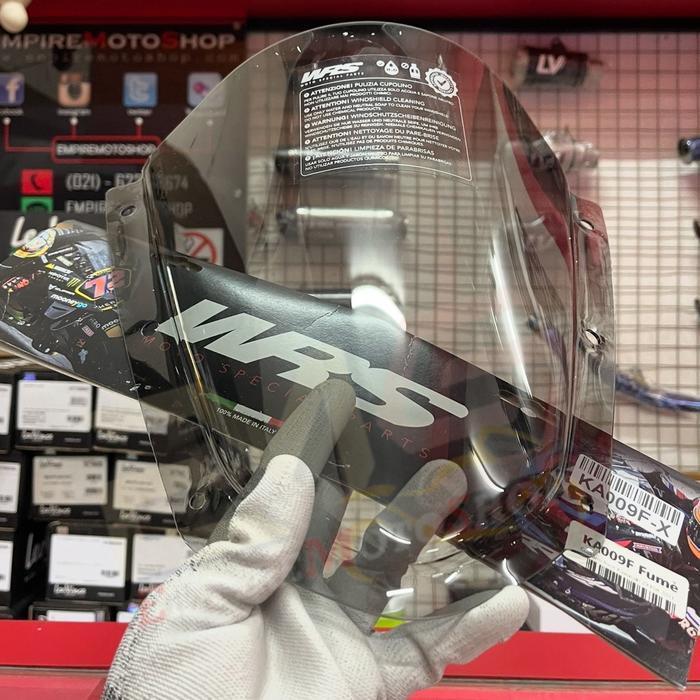 WRS WINDSHIELD ZX10R ZX 10 R ZX10 R WINDSCREEN VISOR WIND SHIELD ORIGINAL DAN TERPERCAYA