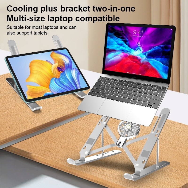 CodTablet Stand Laptop Stand Holder Dudukan Laptop Aluminium Alloy / Stand Laptop Aluminium