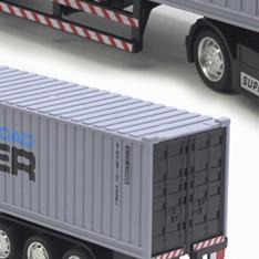 1:50 Besar Skala Mainan Diecast Truck Container / Truk Tangki / Truk Kontainer / Trailer Dimensi
