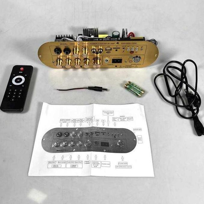 Ampli Bluetooth Receiver Amplifier Subwoofer 50W x2 + 100W 2.1