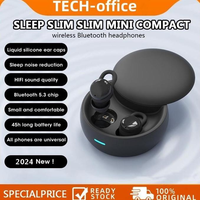 Tidur Nirkabel Bluetooth Earphone Khusus Tidur Samping Tanpa Rasa Sakit Stereo Peredam Kebisingan Ta