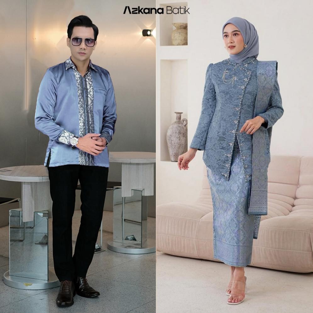Best Seller Azkana Batik - Kebaya Couple Termurah Kebaya Janggan Pasangan Couple Kebaya Mahogany Keb