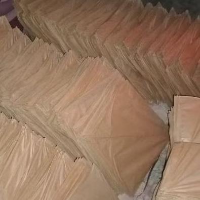 ASSALAMSHOP LAYANGAN POLOS KERTAS COKLAT 100 PCS MURAH VIRAL