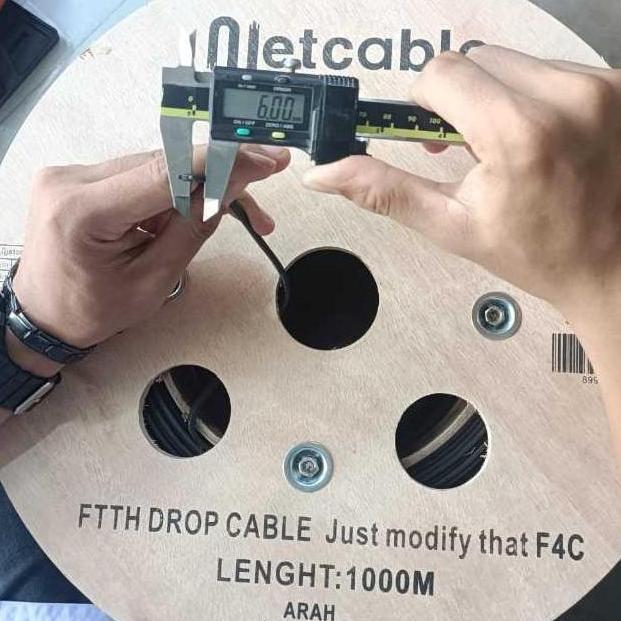 Murah Netcable Kabel Fo Fiber Optik Dropcore Jelly Tube Core 2 Core 4 Core 6 Core 8 Core 12 Core Pan