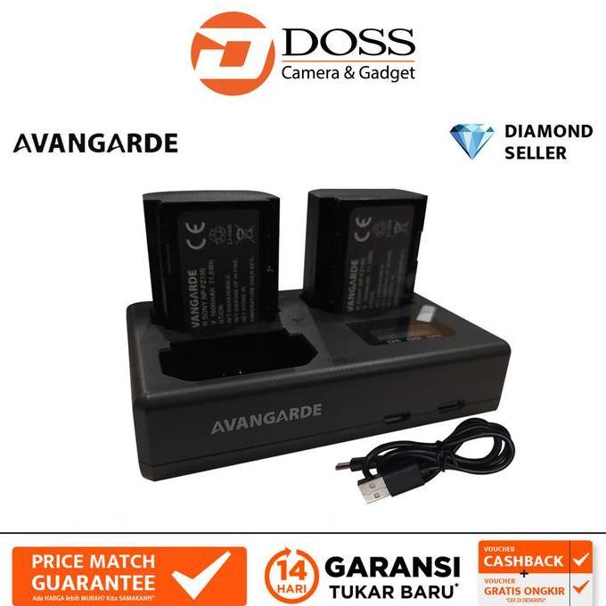 Promo Avangarde Battery Np-Fz100 + Dual Charger / Np Fz100 For Sony
