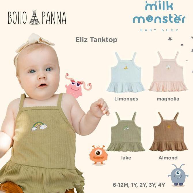 Bohopanna Eliz Tanktop / Tanktop anak perempuan / Kaos kutung anak